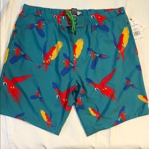 Macaw/Aqua Men’s L Swim Shorts